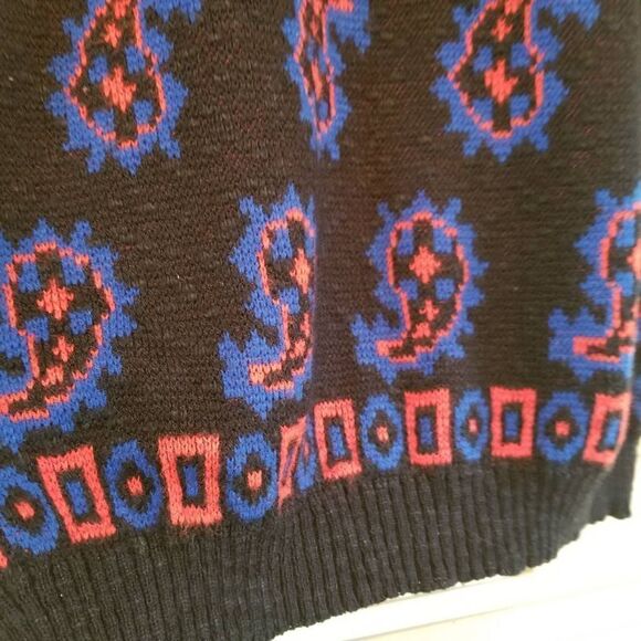 Vintage SWAK Paisley Sweater M - Picture 6 of 7
